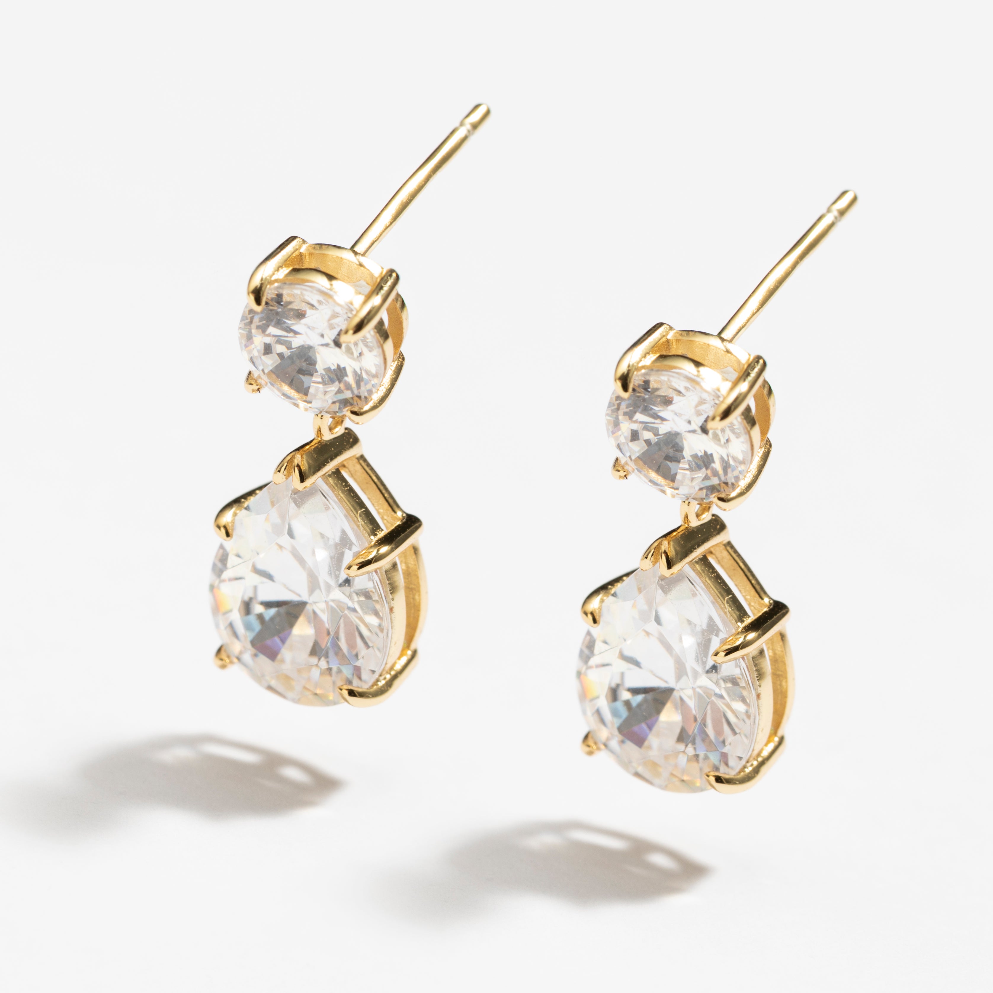 עגילי Dewdrop זהב